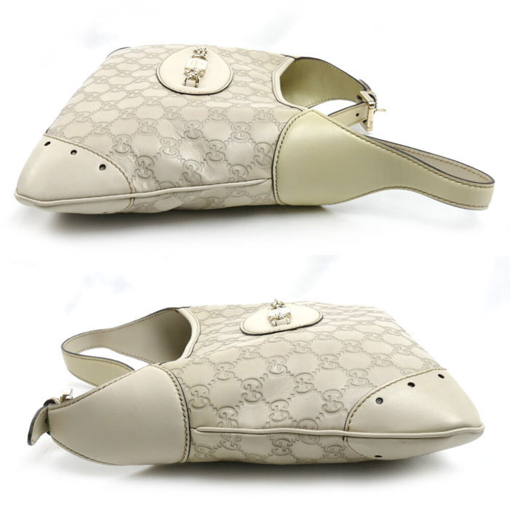 GUCCI Guccissima One-Shoulder Bag, White, 145778, Women's - Picture 3 of 9